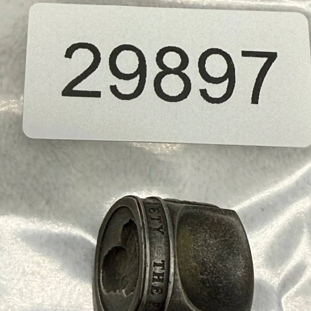 Vintage Franklin Mint Wax Seal Silver Tone Benjamin Franklin Collectors Society